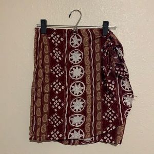 Women's vintage wrap skirt